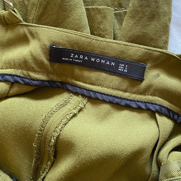 Zara olive culotte overall jumpsuit - Picture 13 of 14